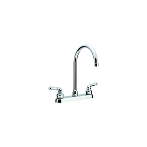 Dura Faucet DFPK330HCCP J-Spout Kitchen Faucet, Chrome - image 1