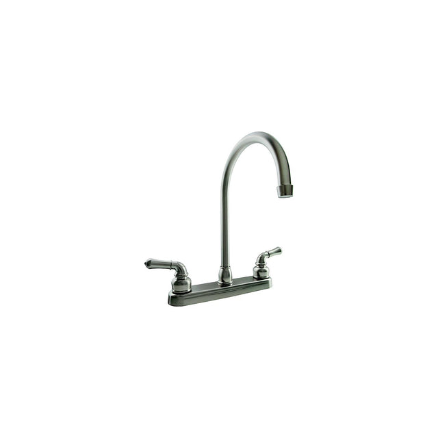 Dura Faucet DFPK330HCSN J-Spout Kitchen Faucet, Satin Nickel - image 1