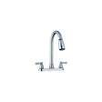 Dura Faucet DFPK350LSN Non-Metallic Dual Lever Pull-Down Kitchen Faucet, Satin Nickel - image 1