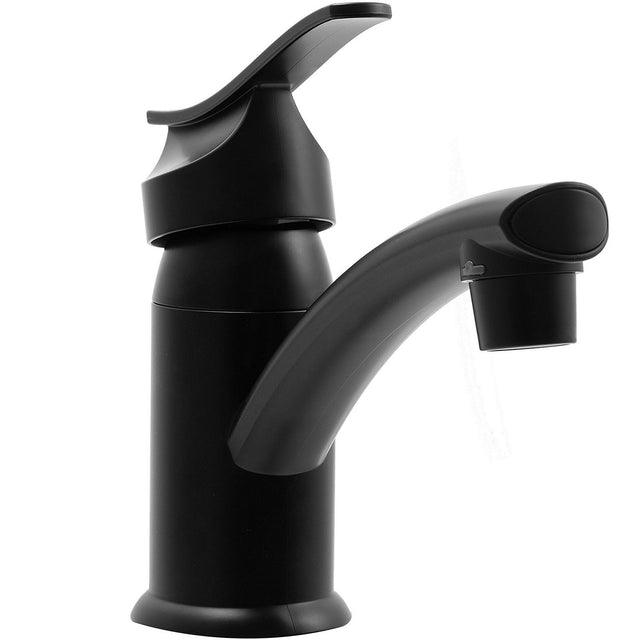 Dura Faucet DFPL200MMB Single Lever Center Set Lavatory Faucet, Matte Black - image 1