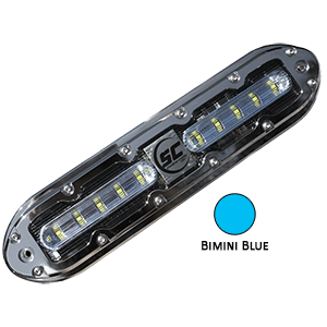 Shadow-Caster LED Lighting Shadow-Caster SCM-10 LED Underwater Light w/20' Cable - 316 SS Housing - Bimini Blue - SCM-10-BB-20