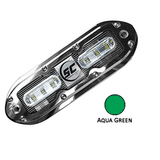 Shadow-Caster LED Lighting Shadow-Caster SCM-6 LED Underwater Light w/20' Cable - 316 SS Housing - Aqua Green - SCM-6-AG-20