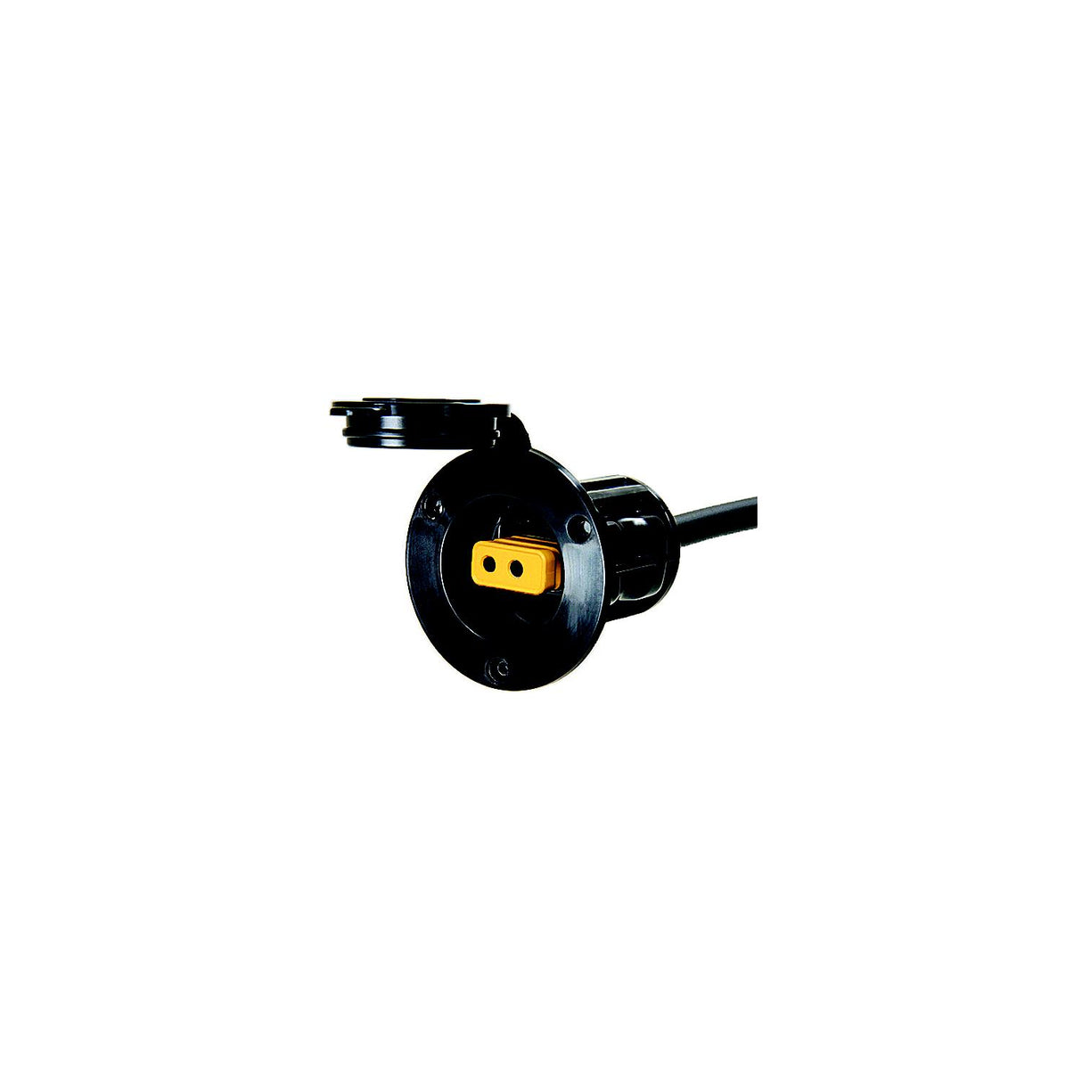 Cannon Flush Mount Power Port, Black - 1903012