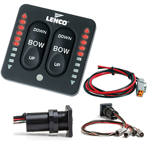 Lenco Marine Lenco LED Indicator Integrated Tactile Switch Kit w/Pigtail f/Single Actuator Systems - 15170-001
