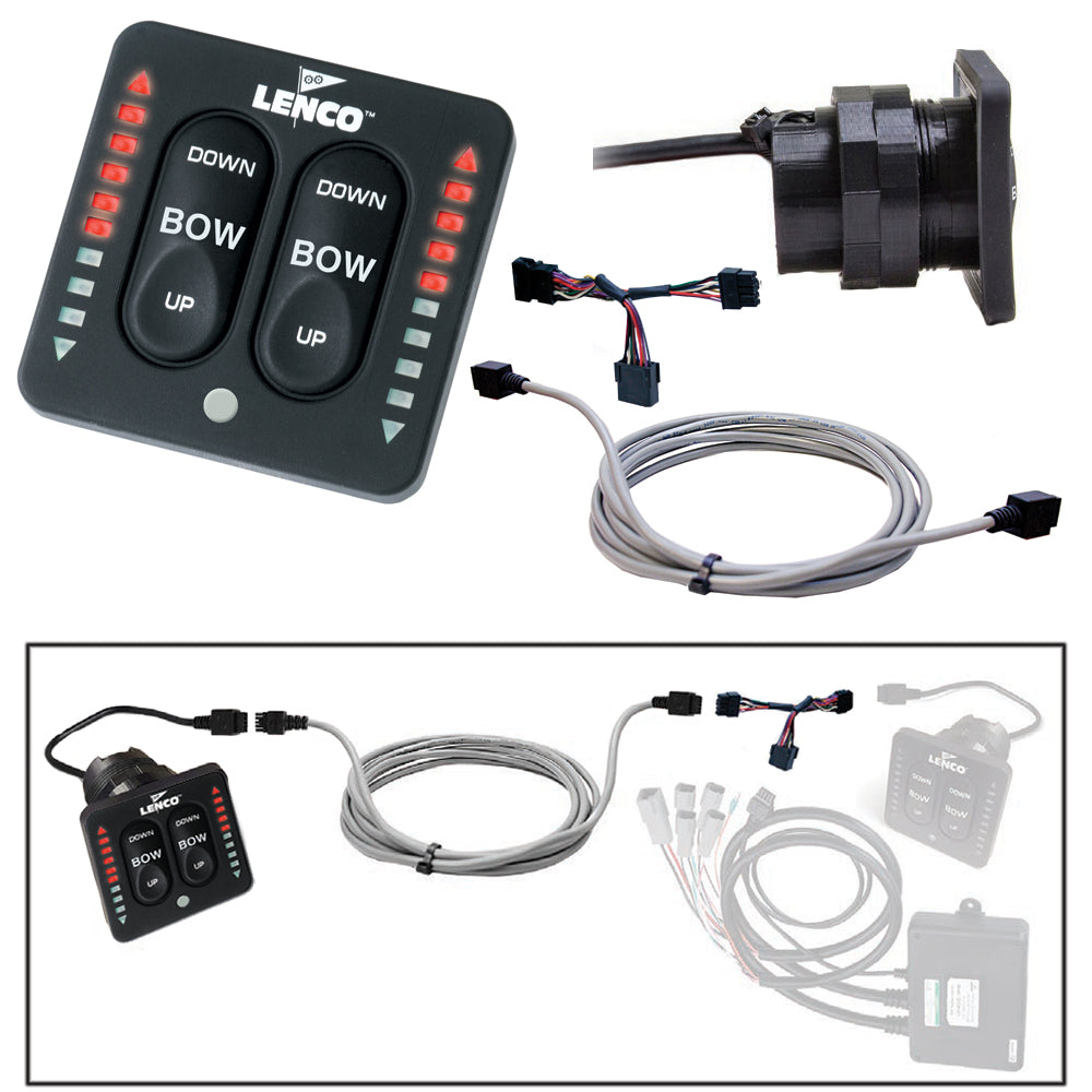 Kit Lenco Flybridge para teclado con indicador LED y interruptor táctil de dos piezas - 20' [11941-002]