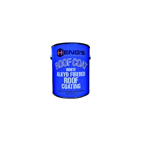 Heng's 43032 Alkyd Fibered Roof Coating, White, Gal., 4/case - 45128-4 - image 1
