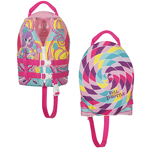 Full Throttle Water Buddies Life Vest - Child 30-50lbs - Princess - 104300-105-001-17