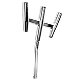 Tigress Triple Aluminum Kite Rod Holder - Bent Butt - Polished - 88158