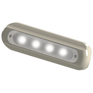 TACO Marine TACO 4-LED Deck Light - Flat Mount - White Housing - F38-8800W-1