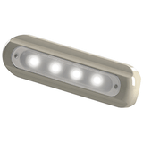 TACO Marine TACO 4-LED Deck Light - Flat Mount - White Housing - F38-8800W-1