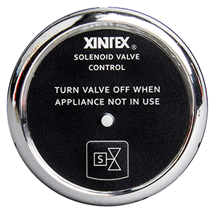 Fireboy-Xintex Propane Control &amp; Solenoid Valve w/Chrome Bezel Display - C-1C-R