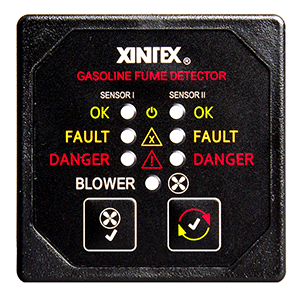 Fireboy-Xintex Gasoline Fume Detector w/Dual Channel &amp; Blower Control - 12/24V - G-2BB-R