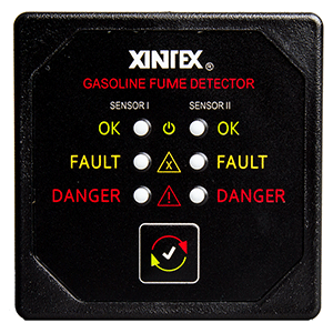 Fireboy-Xintex Gasoline Fume Detector w/Dual Channel - 12/24V - G-2B-R