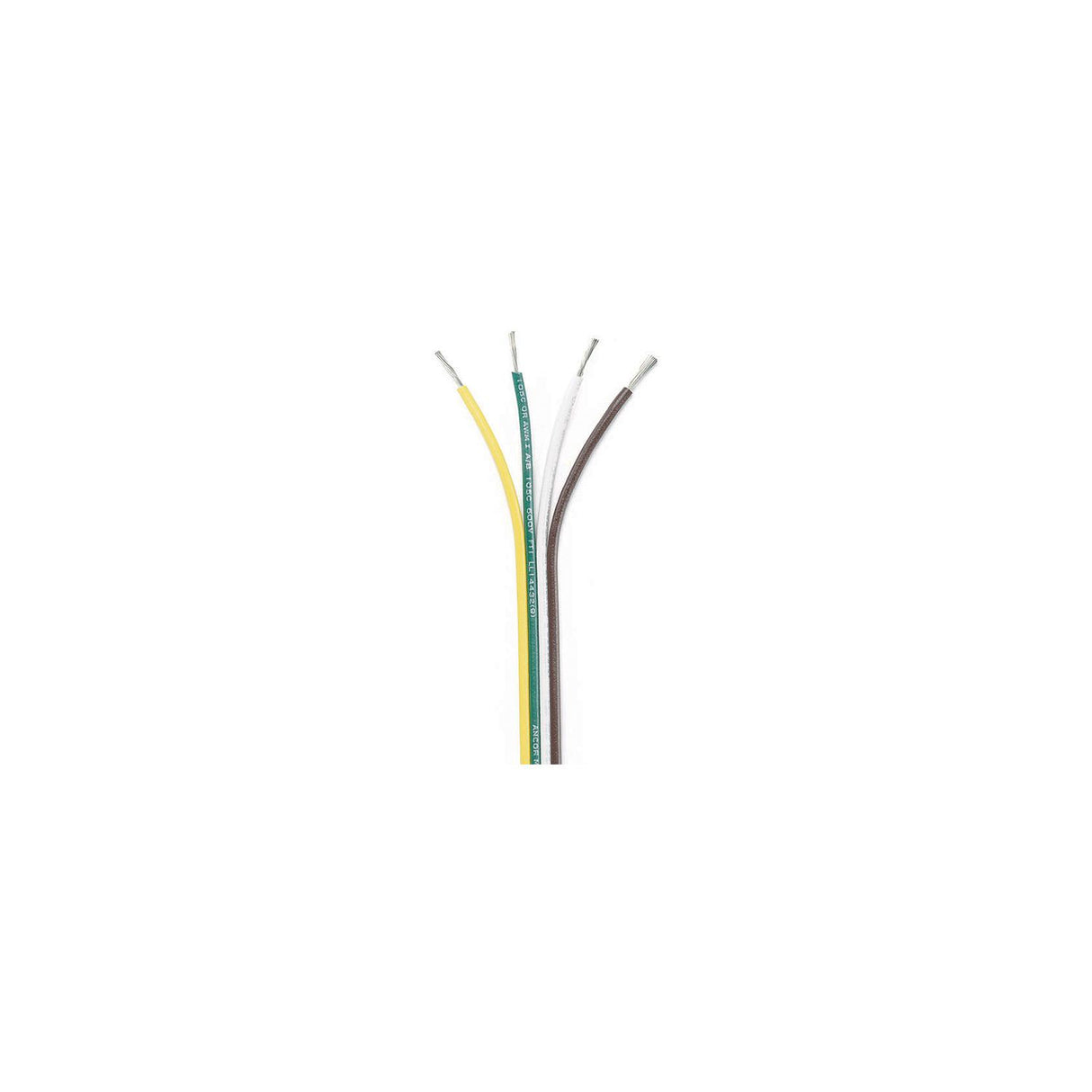 Ancor Ribbon Bonded Cable - 16/4 AWG - Brown/Green/White/Yellow - Flat - 100' [154510] - official Ancor product image 2