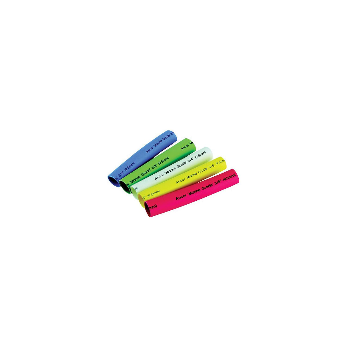 Ancor Adhesive Lined Heat Shrink Tubing Assorted 3/4" x 3" (Yellow, White, Black, Green) - 306503 - image 1