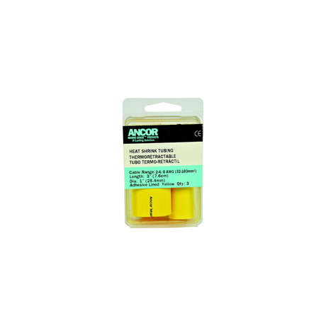Ancor Heat Shrink Tubing 1" x 12" - Yellow - 3 Pieces [307924] - official Ancor product image 2