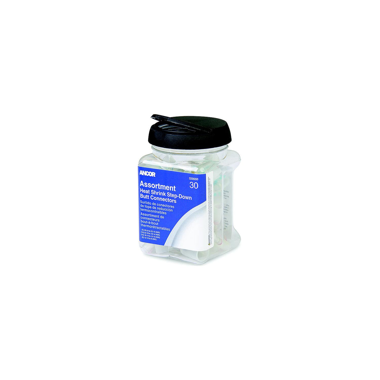 Ancor Heat Shrink Multi-Wire Step Down Butt Connectors 24-8 Assorted 30-Piece Jar [320000] - official Ancor product image 2