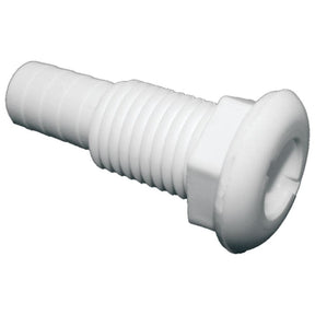 T-H Marine White Plastic Straight Thru-Hull Connectors - Bulk (3-1/2” L x 1-1/8” ID) - TH-1202-B - image 1