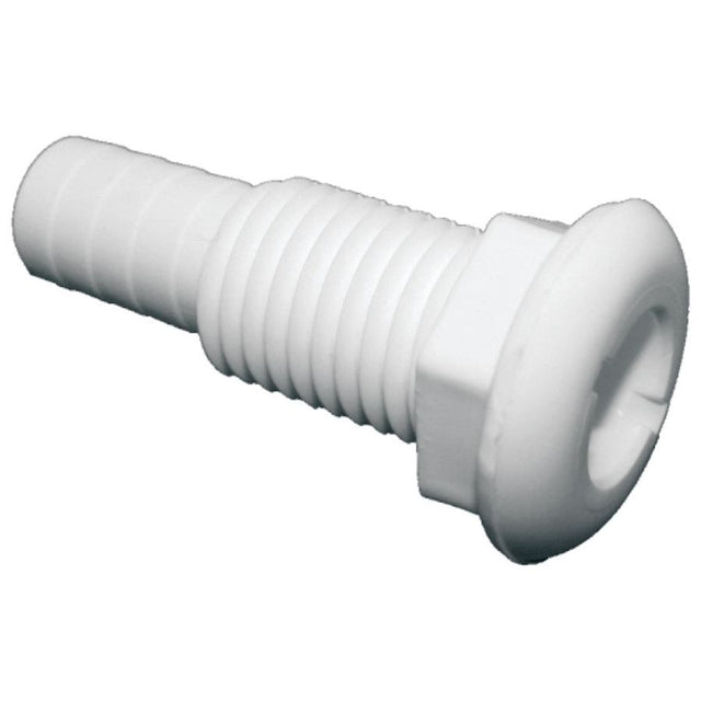T-H Marine White Plastic Straight Thru-Hull Connectors - Bulk (3-1/2” L x 1-1/8” ID) - TH-1202-B - image 1