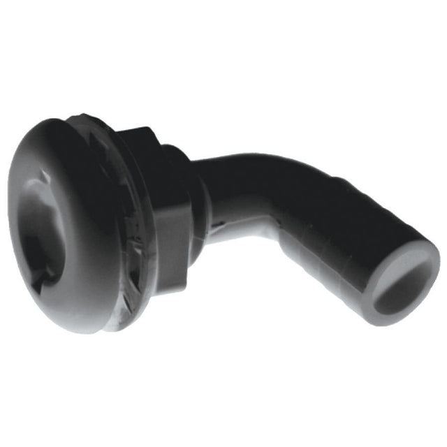 T-H Marine Black Plastic 90° Thru-Hull Connectors - Package (2-1/2” L x 3/4” ID) - TH-7590-DP - image 1