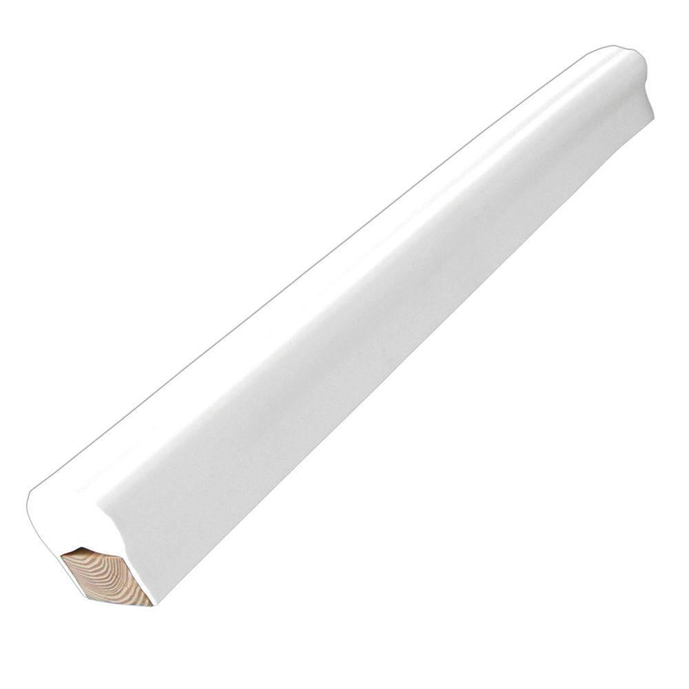 Parachoques para poste de pilotaje de borde de muelle - Un extremo tapado - 6' - Blanco [1022-F]