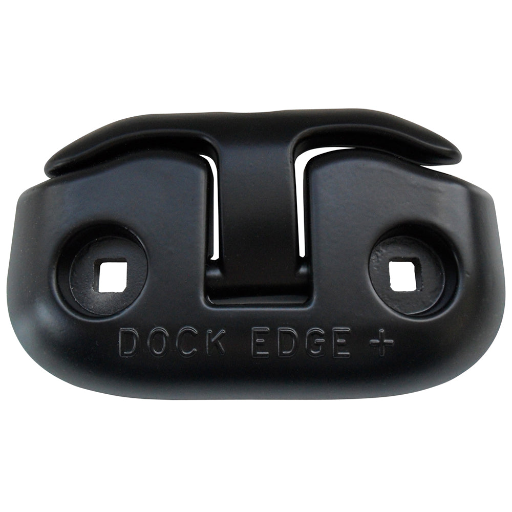 Taco de muelle abatible Dock Edge - 6" - Negro [2606B-F]