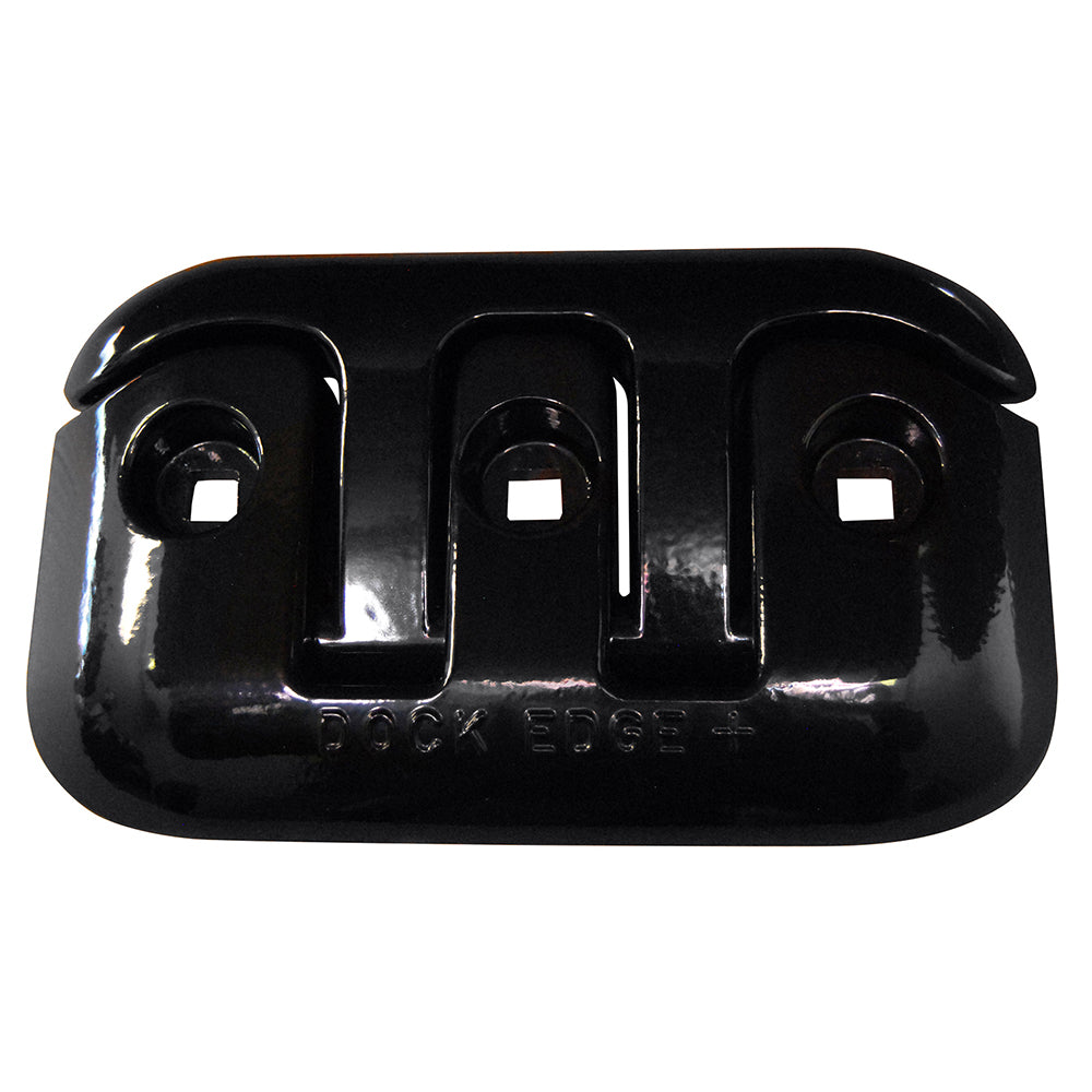 Taco de muelle abatible Dock Edge - 8" - Negro [2608B-F]