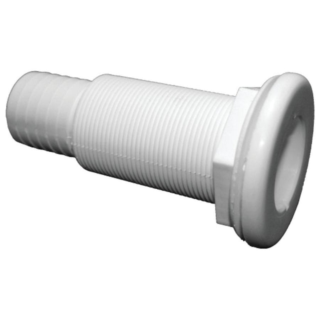 T-H Marine White Plastic Straight Thru-Hull Connectors - Bulk (5-3/8” L x 1-1/8” ID) - TH-1202XL-B - image 1