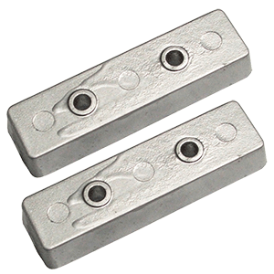Tecnoseal TEC-BNT Bennett Trim Tab Anode - Zinc - Pair - KIT-TEC-BT
