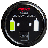 Fireboy-Xintex Deluxe Helm Display w/Gauge Body, LED &amp; Color Graphics f/Engine Shutdown System - Black Bezel Display - DU-RBH-20-R