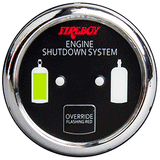 Fireboy-Xintex Deluxe Helm Display w/Gauge Body, LED &amp; Color Graphics f/Engine Shutdown System - Chrome Bezel Display - DU-RCH-20-R