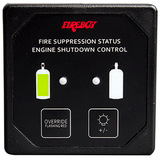 Fireboy-Xintex Deluxe Helm Display w/Membrane Switch, Remote Horn &amp; LEDs f/Engine Shutdown System - Black Bezel Display - DU-SBH-20-R