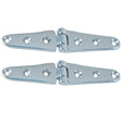 Perko 8" Chrome Plated Bronze Strap Hinges - 0120DP3CHR