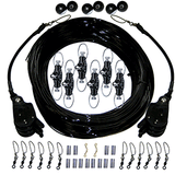 Rupp Marine Rupp Triple Rigging Kit W/Lok-Ups &amp; Nok-Outs - 460' Black Mono Cord - CA-0160-MO