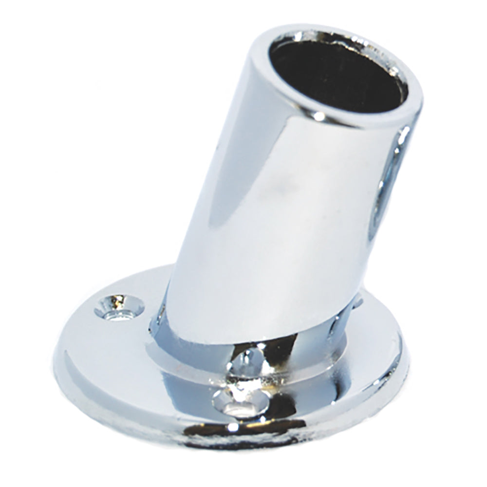 Conector para asta de bandera cromado inclinado de 1" Taylor Made [962]