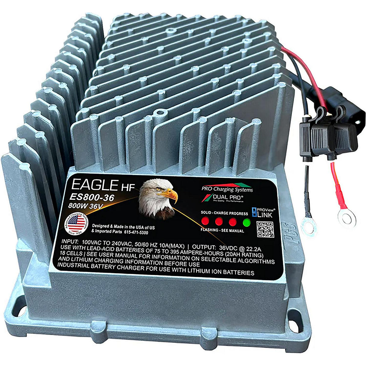Dual Pro HF Eagle ES800 Series 36V Single Lithium Charger [ES0800-36V003] - official Dual Pro product image 2