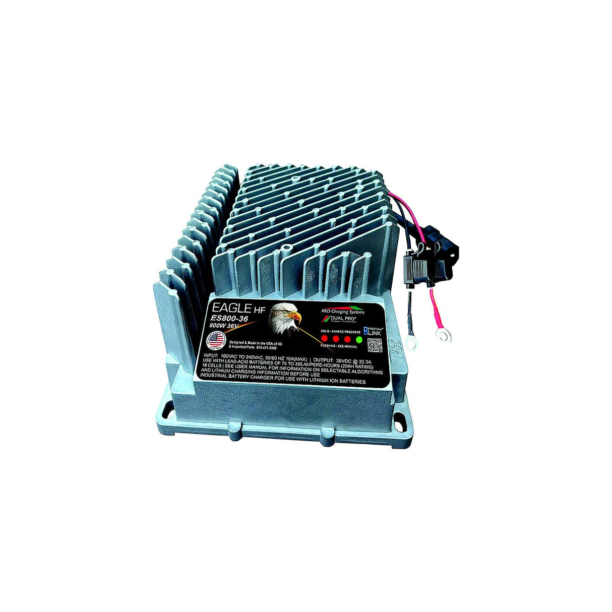 Dual Pro HF Eagle ES800 Series 36V Single Lithium Charger [ES0800-36V003] - official Dual Pro product image 3