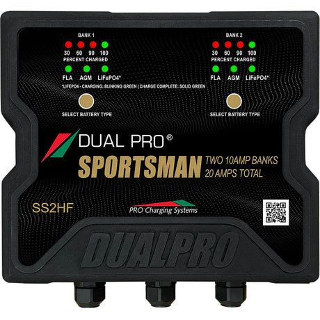 Dual Pro Sportsman Series HF Battery Charter - 20 Amp - 2 Bank [SS2HF] - official Dual Pro product image 2