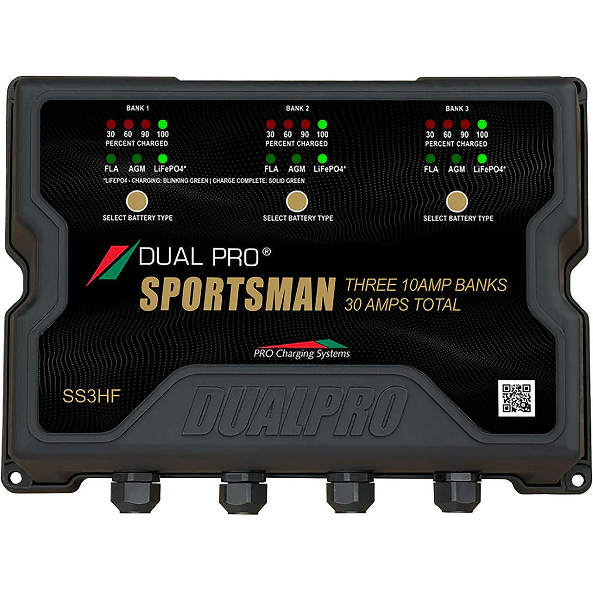Dual Pro Sportsman Series HF Battery Charter - 30 Amp - 3 Bank [SS3HF] - official Dual Pro product image 2
