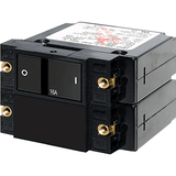 Blue Sea Systems Blue Sea 7412 A-Series Flat Rocker Circuit Breaker - Double Pole - 16A