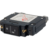 Blue Sea Systems Blue Sea 7541 C-Series Flat Rocker Circuit Breaker - Single Pole - 10A