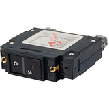Blue Sea Systems Blue Sea 7542 C-Series Flat Rocker Circuit Breaker - Single Pole - 15A