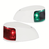Hella Marine NaviLED Deck Mount Port & Starboard Pair - 2nm - Colored Lens/White Housing - 980620811