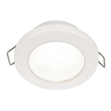 Hella Marine EuroLED 75 3" Round Spring Mount Down Light - White LED - White Plastic Rim - 12V - 958110511