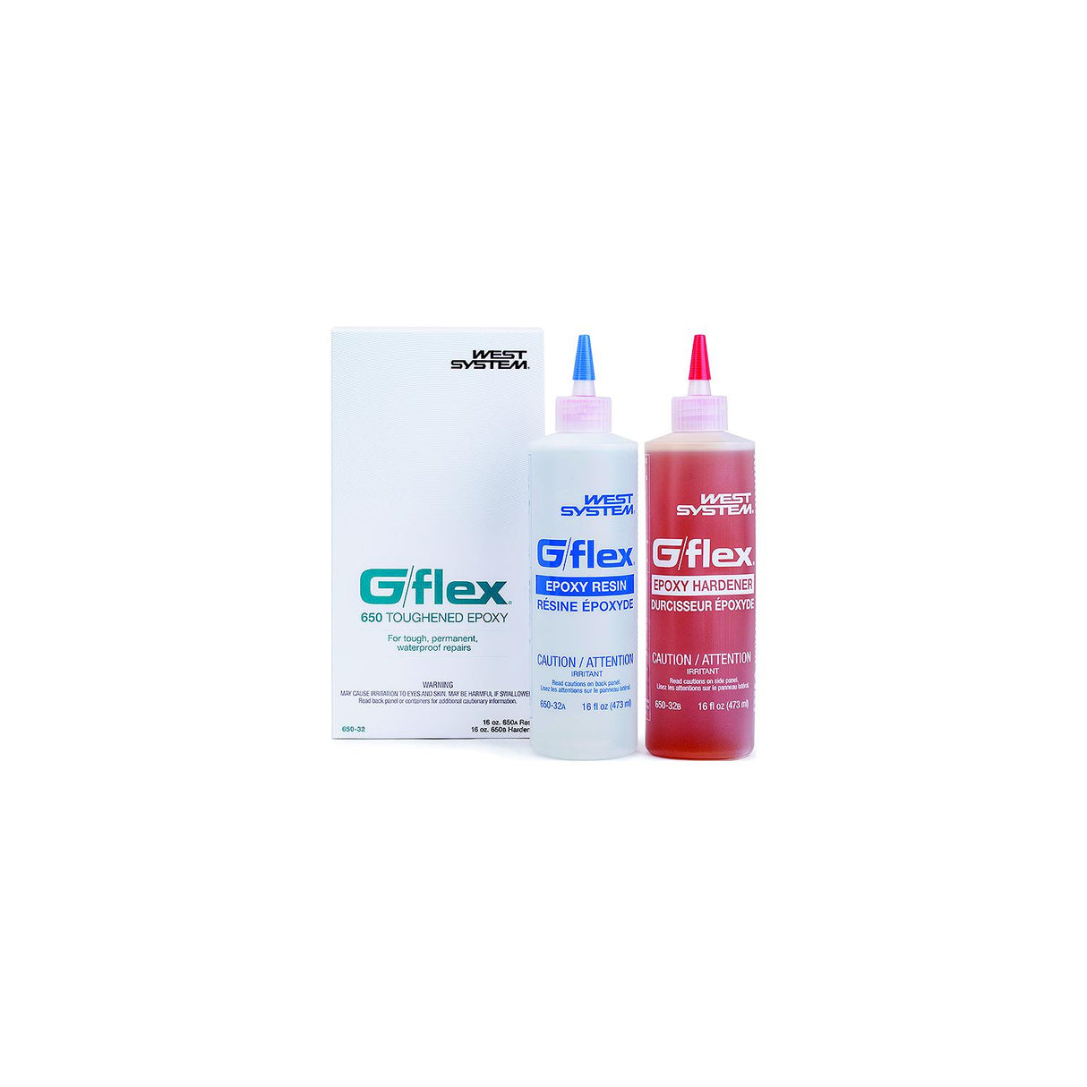 West System G/Flex 65032 Epoxy, 32 oz. (2ea 16 oz. bottles) - 65032