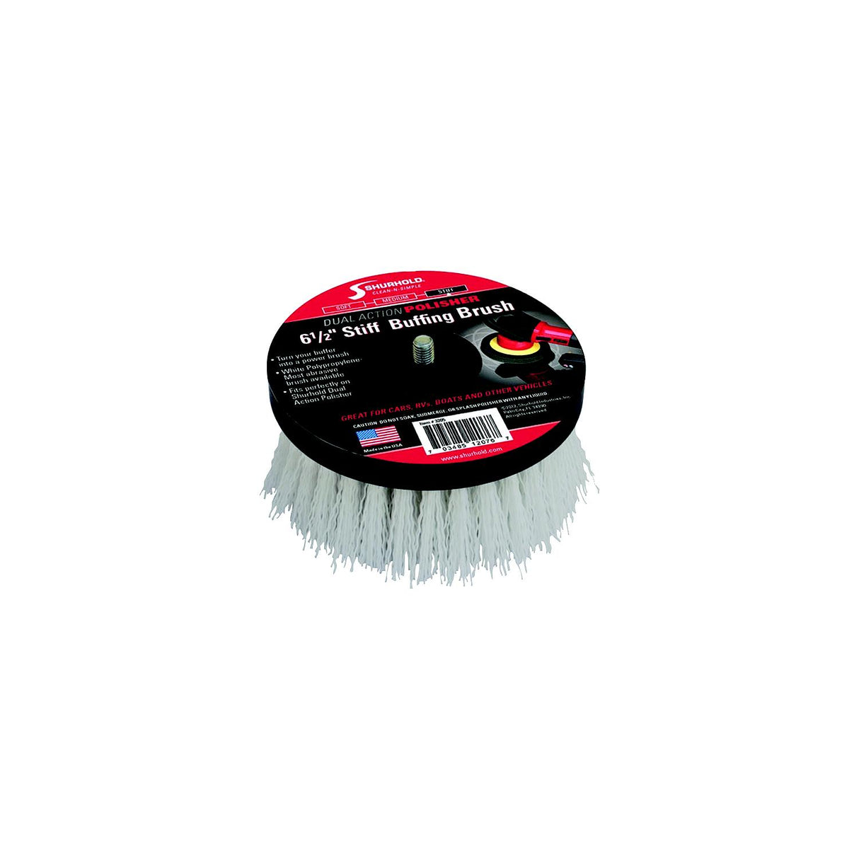 Shurhold 6-1/2" Stiff Brush f/Dual Action Polisher [3205] - official Shurhold product image 4