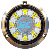 Shadow-Caster LED Lighting Shadow-Caster SCR-24 Bronze Underwater Light - 24 LEDs - Bimini Blue - SCR-24-BB-BZ-10