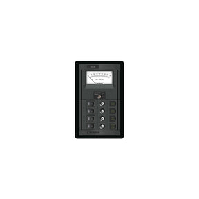 Blue Sea Systems 1459 4 Position Switch CLB + Meter Vertical Panel - 1459-BSS - image 1