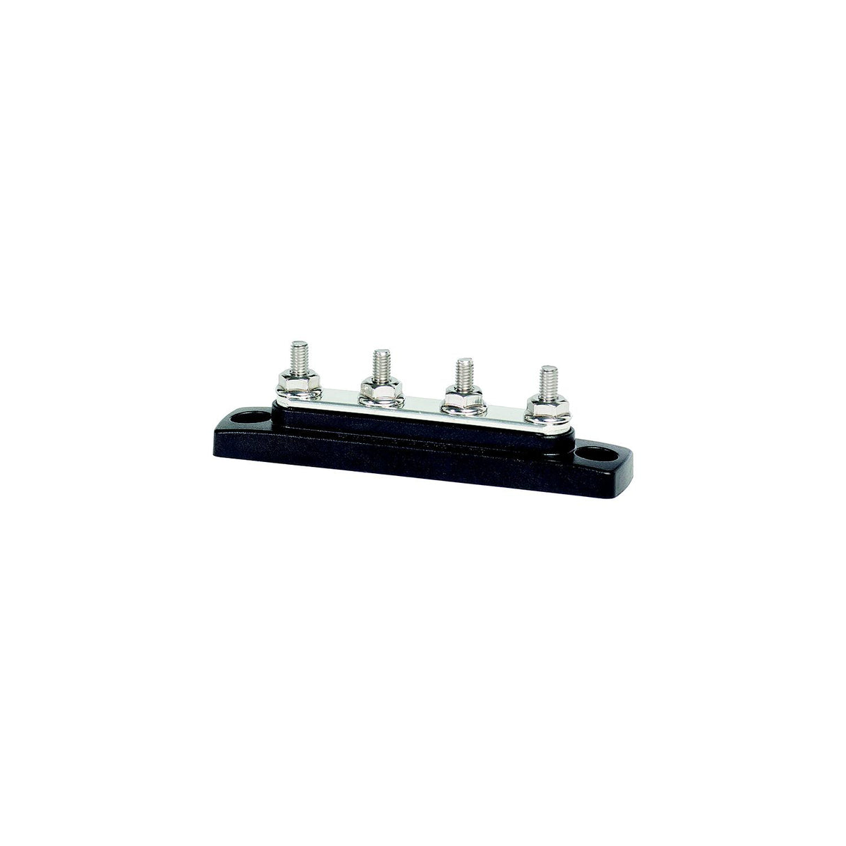 Blue Sea 2305 MiniBus 100 Ampere Common BusBar 4 x 10-32 Stud Terminal [2305] - official Blue Sea Systems product image 2