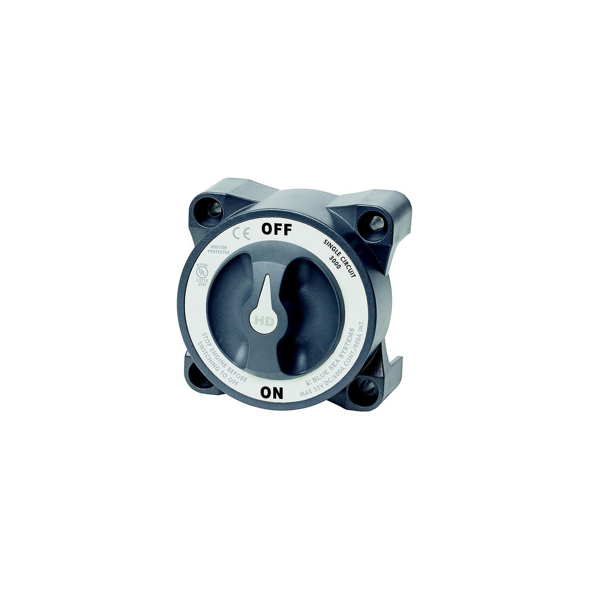 Blue Sea 3000 HD-Series Battery Switch Single Circuit ON/OFF [3000] - official Blue Sea Systems product image 4